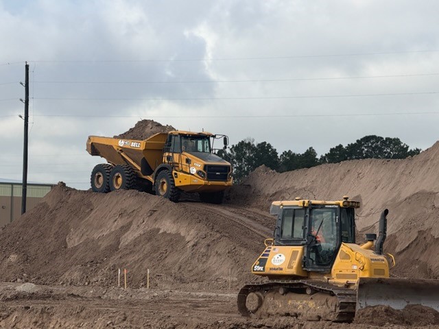 Earthwork and grading for the ezMetal yard expansion